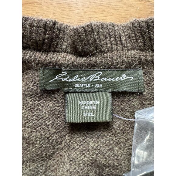 Eddie Bauer Women Size XXL Cardigan Sweater Button Front Wool Blend NWOT VTG - Picture 3 of 16